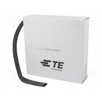 CGPT-R-12.7-0; Heat shrink sleeve; glueless; 2: 1; 12.7mm; L: 6m; black; TE Connectivity
