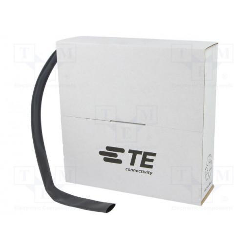 CGPT-R-12.7-0; Heat shrink sleeve; glueless; 2: 1; 12.7mm; L: 6m; black; TE Connectivity