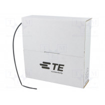 CGPT-R-2.4-0; Heat shrink sleeve; glueless; 2: 1; 2.4mm; L: 10m; black; TE Connectivity