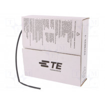 CGPT-R-3.2-0; Heat shrink sleeve; glueless; 2: 1; 3.2mm; L: 10m; black; TE Connectivity