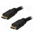 CH0054; Cable; HDMI 1.4; HDMI plug,both sides; 15m; black; LOGILINK