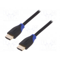 CH0061; Cable; HDMI 2.0; HDMI plug,both sides; 1m; LOGILINK