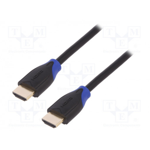 CH0061; Cable; HDMI 2.0; HDMI plug,both sides; 1m; LOGILINK