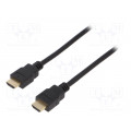 CH0078; Cable; HDMI 2.1; HDMI plug,both sides; 2m; black; LOGILINK
