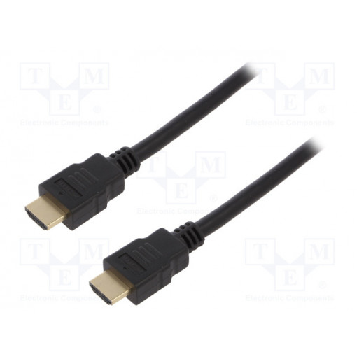 CH0079; Cable; HDMI 2.1; HDMI plug,both sides; 3m; black; LOGILINK