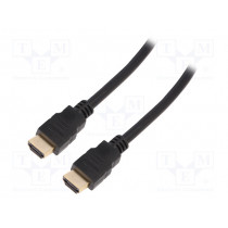 CH0080; Cable; HDMI 2.1; HDMI plug,both sides; 5m; black; LOGILINK