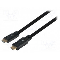 CHA0010; Cable; HDMI 1.4; HDMI plug,both sides; 10m; black; LOGILINK