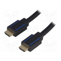 CHB007; Cable; HDCP 2.2,HDMI 2.0; HDMI plug,both sides; 7.5m; black; LOGILINK