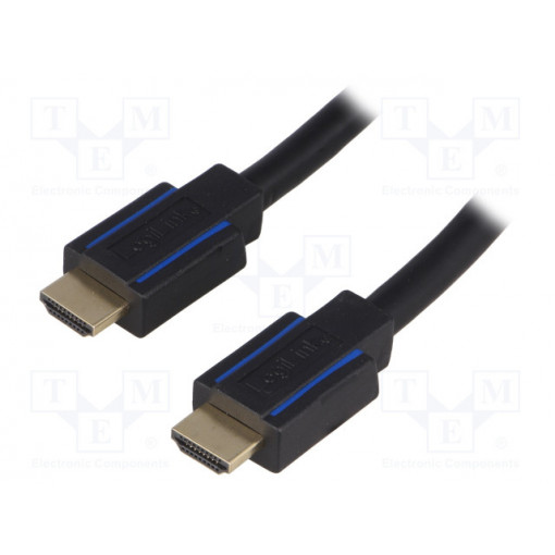 CHB007; Cable; HDCP 2.2,HDMI 2.0; HDMI plug,both sides; 7.5m; black; LOGILINK