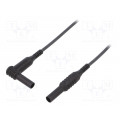 CIH30241B; Test lead; 1kVDC; 10A; Len: 1.5m; black; Insulation: silicone; CLIFF