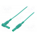 CIH30241G; Test lead; 1kVDC; 10A; Len: 1.5m; green; Insulation: silicone; CLIFF
