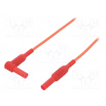 CIH30241R; Test lead; 1kVDC; 10A; Len: 1.5m; red; Insulation: silicone; CLIFF