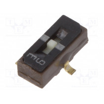 CJS-1201B; Switch: slide; Pos: 3; SPDT; 0.1A/6VDC; ON-OFF-ON; Mounting: SMT; Nidec Copal Electronics