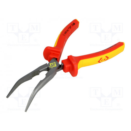 431015; Pliers; insulated,curved,half-rounded nose,elongated; 200mm; C.K 431015; Pliers; insulated,curved,half-rounded nose,elongated; 200mm; C.K