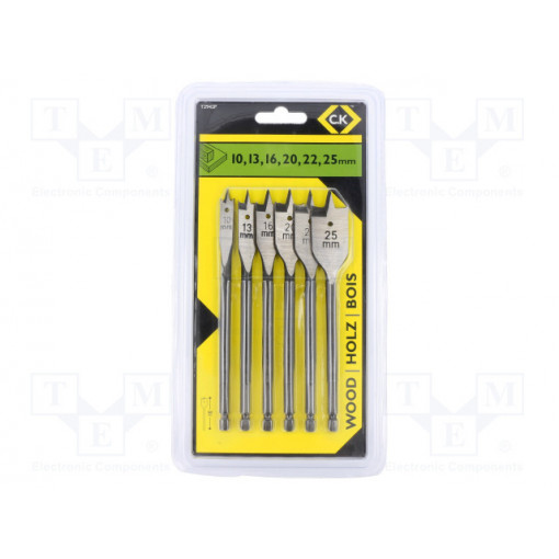 T2942P; Drill set; Application: for wood,for chipboard; Pcs: 6; for wood; C.K