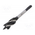 T2944-22; Drill bit; for wood; Ø: 22mm; L: 160mm; Working part len: 110mm; C.K T2944-22; Drill bit; for wood; Ø: 22mm; L: 160mm; Working part len: 110mm; C.K