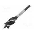 T2944-25; Drill bit; for wood; Ø: 25mm; L: 160mm; Working part len: 110mm; C.K T2944-25; Drill bit; for wood; Ø: 25mm; L: 160mm; Working part len: 110mm; C.K