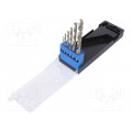 T3101; Drill set; Application: metal; Pcs: 6; Mat: HSS; for metal; C.K