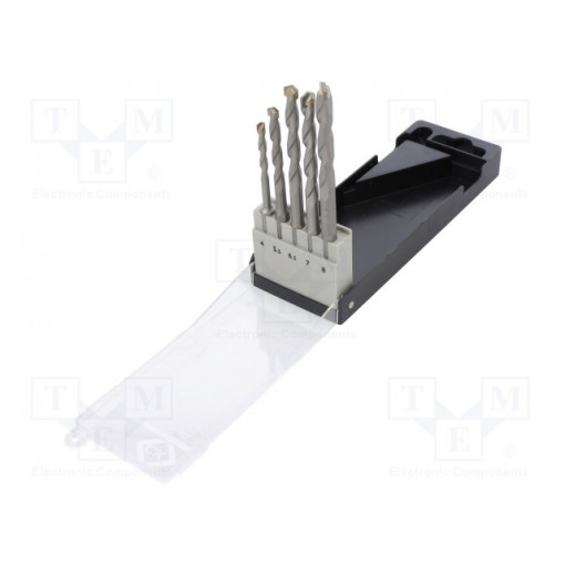 T3112; Drill set; Application: concrete,for stone; Pcs: 5; for concrete; C.K