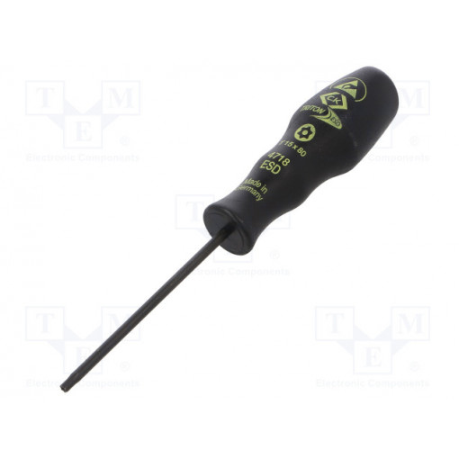 T4718ESD 15; Screwdriver; Torx® with protection; T15H; ESD; Series: Triton ESD; C.K