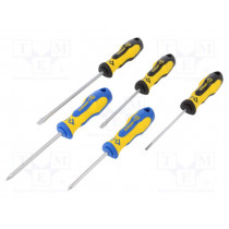 T4727; Kit: screwdrivers; Pcs: 5; Pozidriv®,slot; C.K