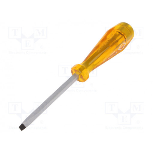 T4811 04; Screwdriver; slot; SL 6mm; Series: HD Classic; Blade length: 100mm; C.K