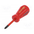 T48343-2; Screwdriver; insulated,slim; Pozidriv®; PZ2; Blade length: 46mm; C.K