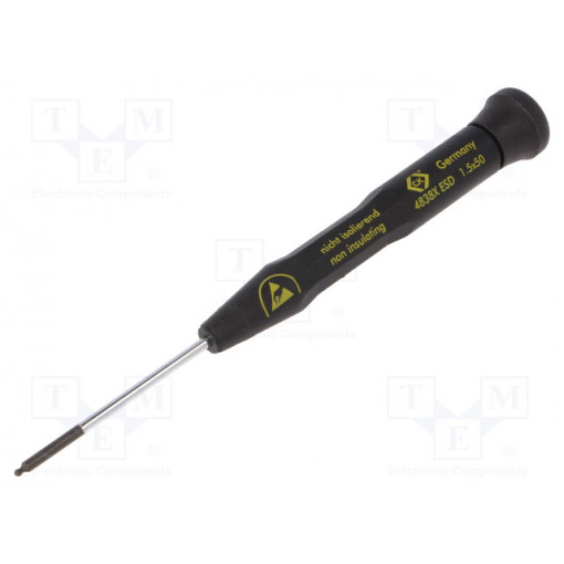 T4838XESD15; Screwdriver; Allen hex key; precision; HEX 1,5mm; ESD; C.K
