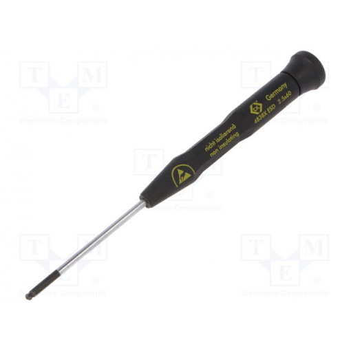T4838XESD25; Screwdriver; Allen hex key; precision; HEX 2,5mm; ESD; C.K