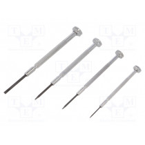 T4852P; Kit: screwdrivers; Pcs: 4; precision; slot; C.K