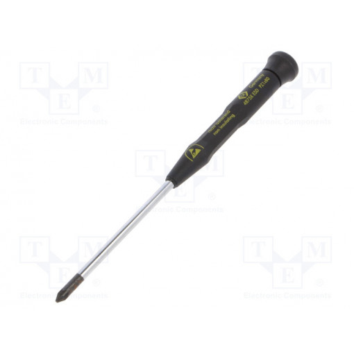 T4875X ESD 1; Screwdriver; Pozidriv®; precision; PZ1; ESD; Series: Xonic ESD; C.K