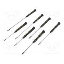 T4883XESD; Kit: screwdrivers; Pcs: 7; precision; Phillips,slot; ESD; C.K