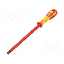 T49144-100; Screwdriver; insulated; slot; SL 10mm; Blade length: 200mm; 1kVAC; C.K