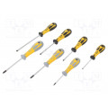 T49162D; Kit: screwdrivers; Pcs: 7; Phillips,slot; C.K