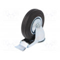 CKJS-SG 125W-HC; Transport wheel; Ø: 125mm; W: 25mm; H: 152mm; 100kg; Mat: rubber; RADER