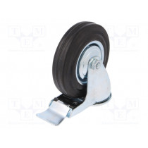 CKJS-SG 125W-HC; Transport wheel; Ø: 125mm; W: 25mm; H: 152mm; 100kg; Mat: rubber; RADER