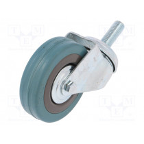 CKLA-PG 75S; Transport wheel; Ø: 75mm; W: 21mm; H: 100mm; torsional,with lever; RADER