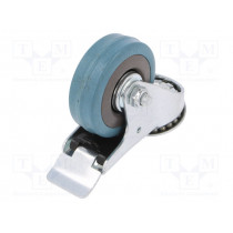 CKMA-PG 50S-HC; Transport wheel; Ø: 50mm; W: 17mm; H: 69mm; torsional with lock; RADER