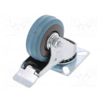 CKPA-PG 50S-HC; Transport wheel; Ø: 50mm; W: 17mm; H: 69mm; torsional with lock; RADER