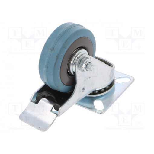 CKPA-PG 50S-HC; Transport wheel; Ø: 50mm; W: 17mm; H: 69mm; torsional with lock; RADER