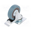 CKPA-PG 75S-HC; Transport wheel; Ø: 75mm; W: 21mm; H: 100mm; torsional with lock; RADER