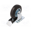 CKPW-SG 125W-HC; Transport wheel; Ø: 125mm; W: 25mm; H: 152mm; torsional with lock; RADER