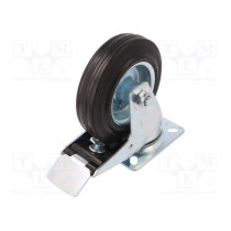 CKPW-SG 125W-HC; Transport wheel; Ø: 125mm; W: 25mm; H: 152mm; torsional with lock; RADER