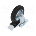 CKPW-SG 160W-HC; Transport wheel; Ø: 160mm; W: 25mm; H: 197mm; torsional with lock; RADER