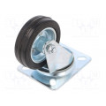 CKPW-SG 80W; Transport wheel; Ø: 80mm; W: 25mm; H: 105mm; torsional; 50kg; RADER