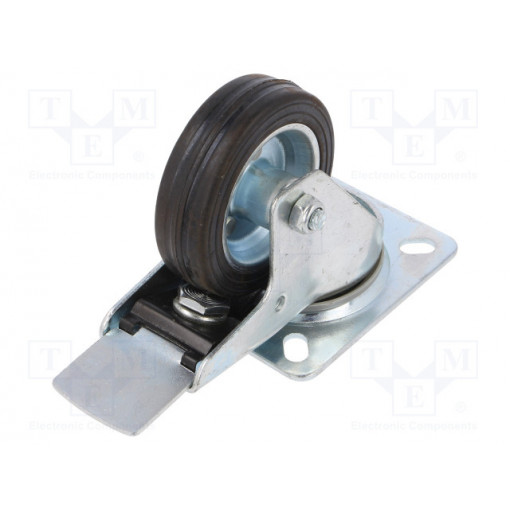 CKPW-SG 80W-HC; Transport wheel; Ø: 80mm; W: 25mm; H: 105mm; torsional with lock; RADER