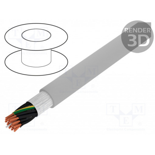0026138; Wire: control cable; ÖLFLEX® FD CLASSIC 810; 18G1mm2; PVC; grey; LAPP KABEL
