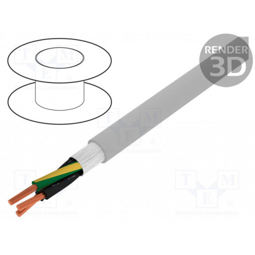 0026131; Wire: control cable; ÖLFLEX® FD CLASSIC 810; 3G1mm2; PVC; grey; LAPP KABEL