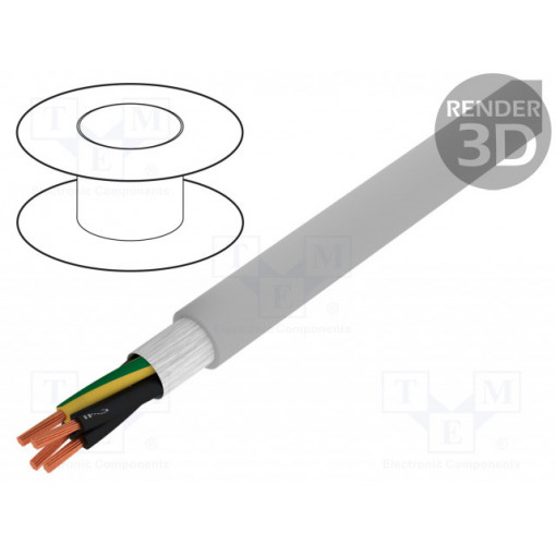 0026121; Wire: control cable; ÖLFLEX® FD CLASSIC 810; 4G0,75mm2; PVC; grey; LAPP KABEL