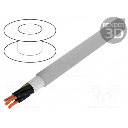 0026122; Wire: control cable; ÖLFLEX® FD CLASSIC 810; 5G0,75mm2; PVC; grey; LAPP KABEL